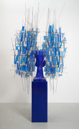 Manolo Valdés, Cabeza de Cristal Azul, 2023